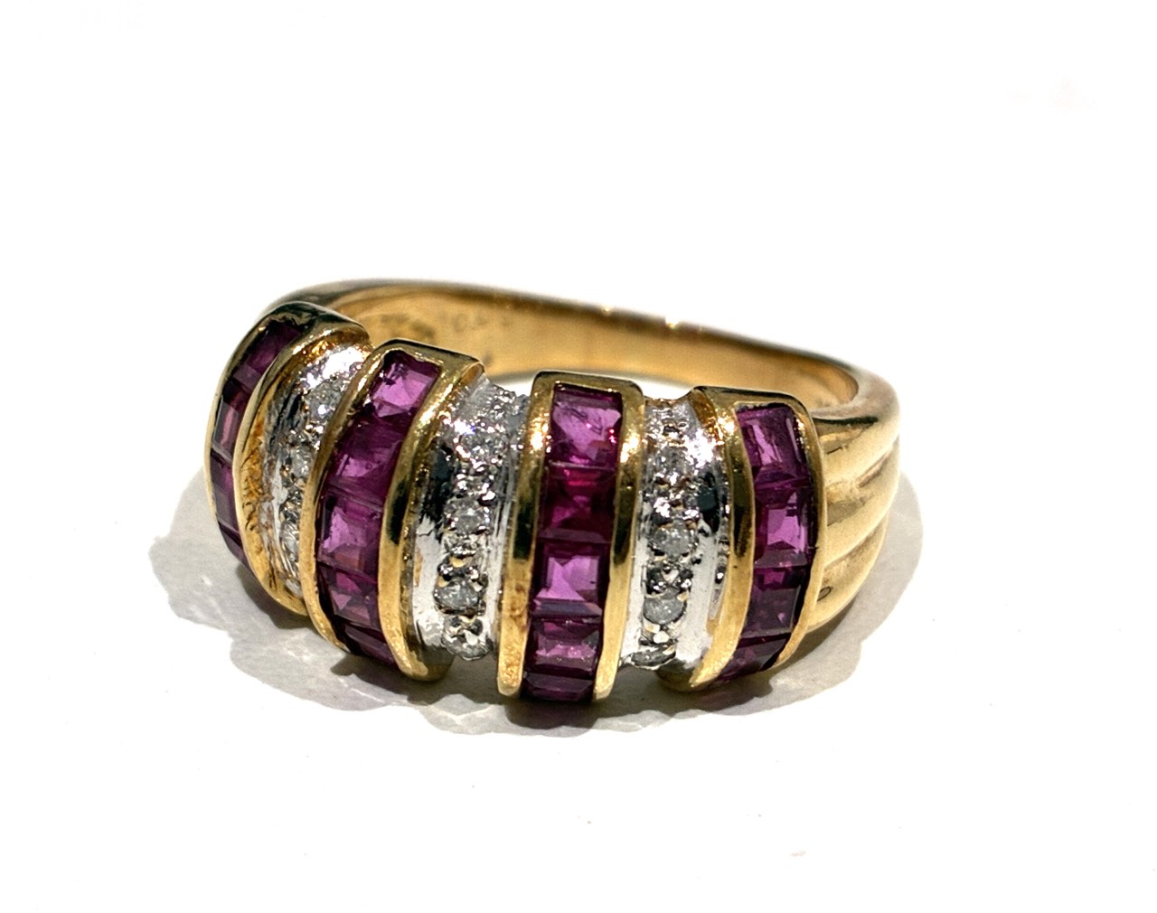 K18 石付きリング