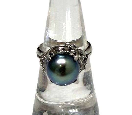 眠っていたお宝✨豪華な黒蝶 ダイヤモンドリングを高価買取しました！【碧南市・西尾市で貴金属の買取なら買取専門いちふじピアゴ碧南東店】