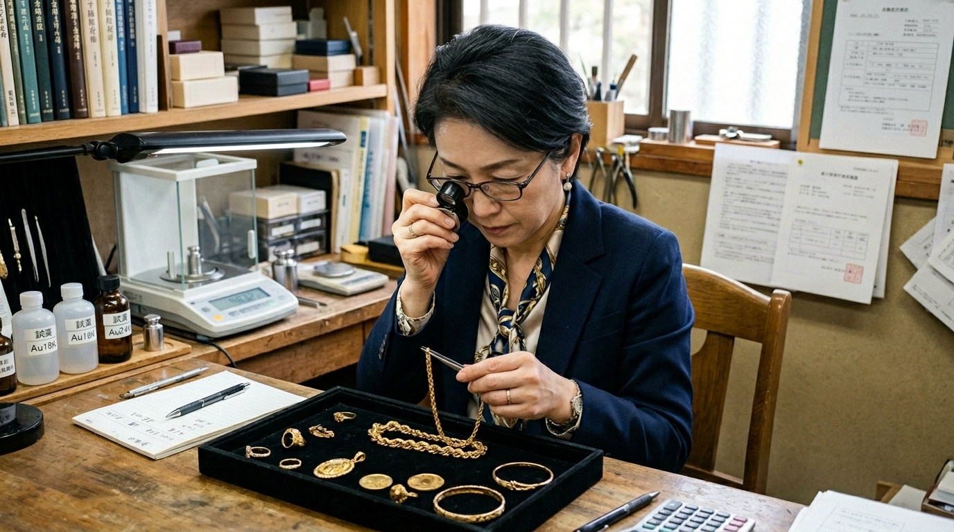 金の純度を確認する方法｜刻印・カラット表示を解説