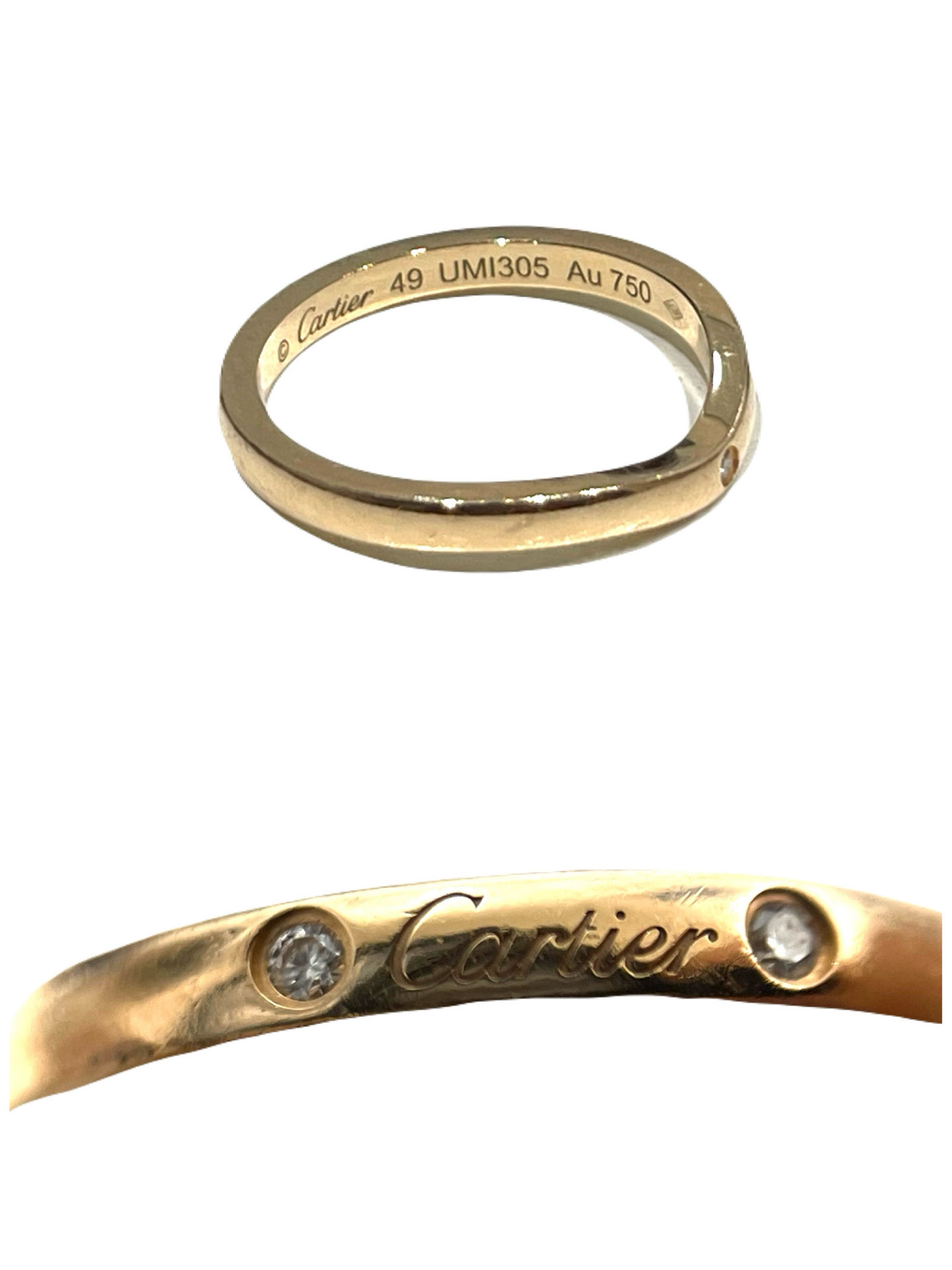 750 Cartier バレリーナ ウエディングリング 9号