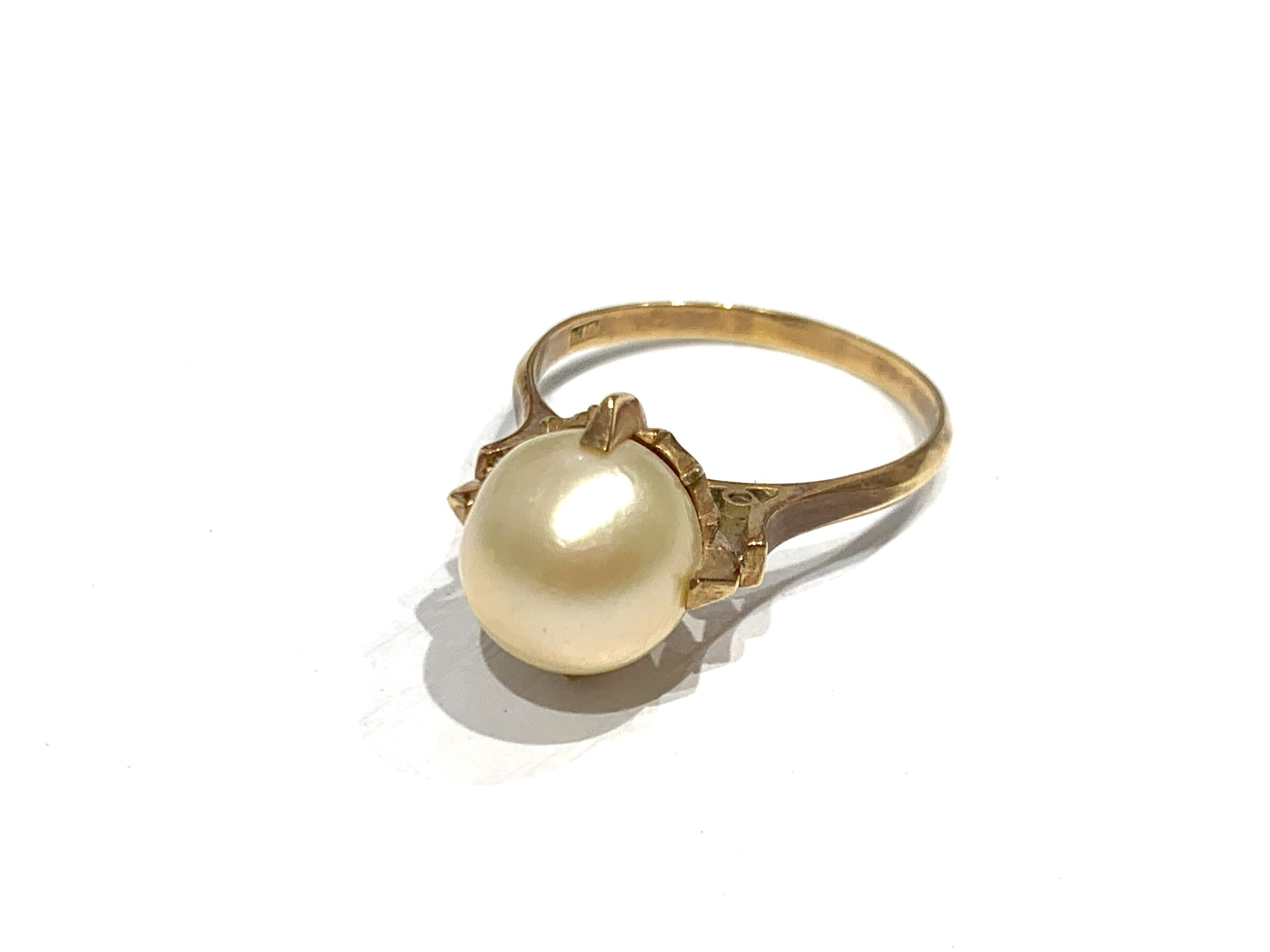 K18 パール付リング