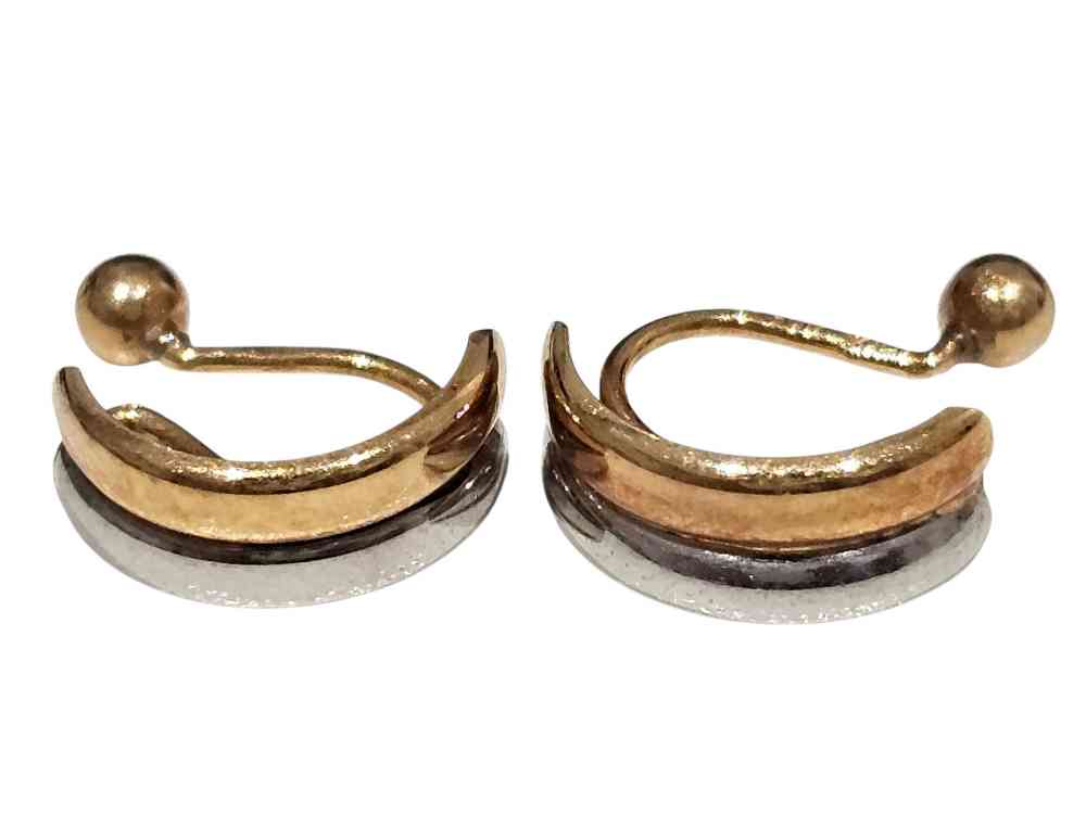 K18/Pt900 イヤリング