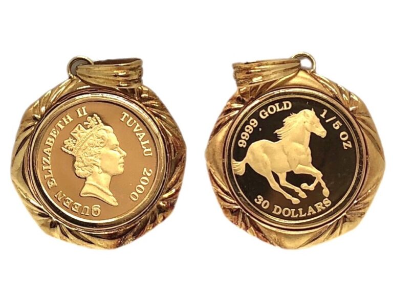 エリザベス女王2世 ツバルホース1/5oz金貨