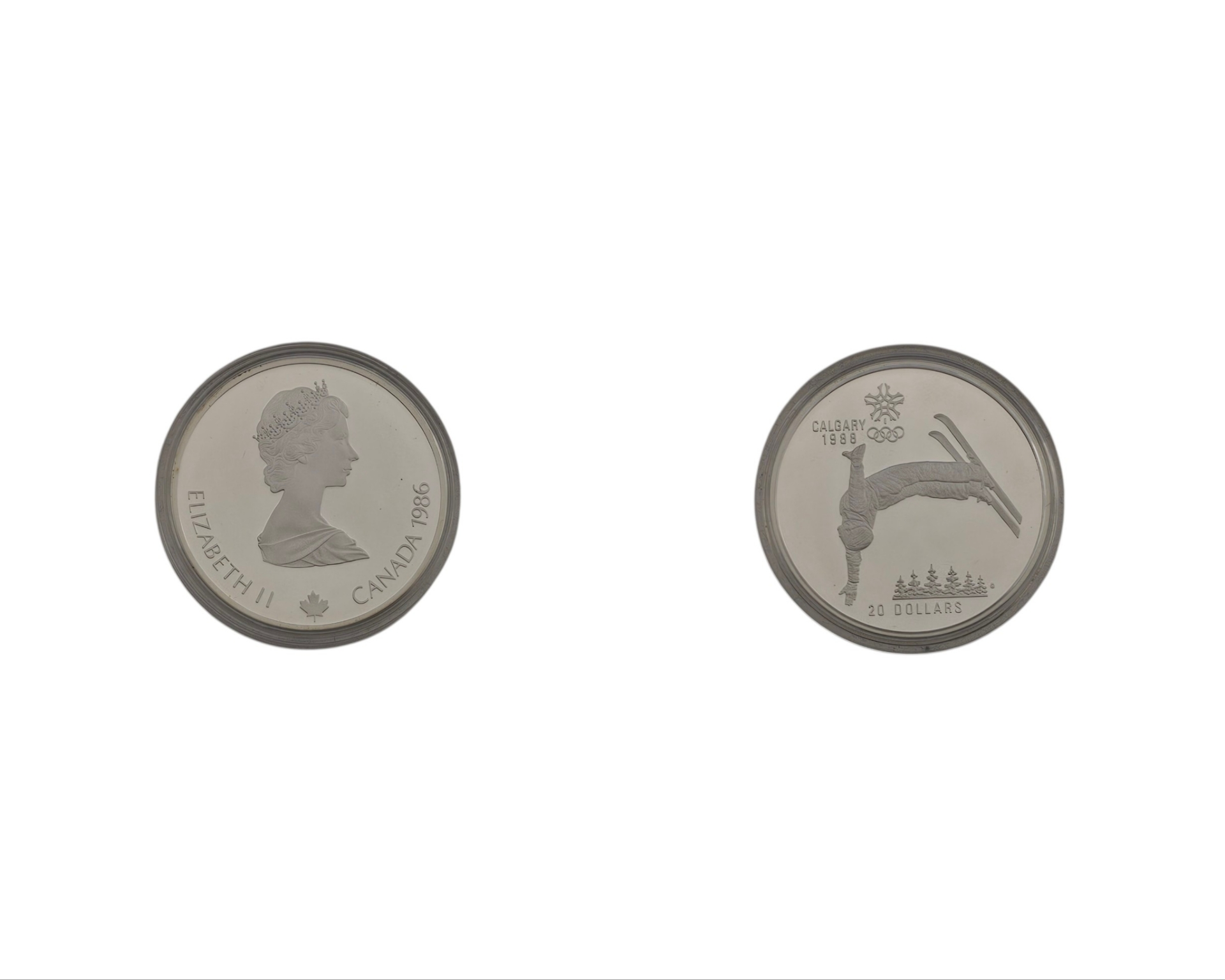 1988年 カルガリーオリンピック記念 20ドル銀貨