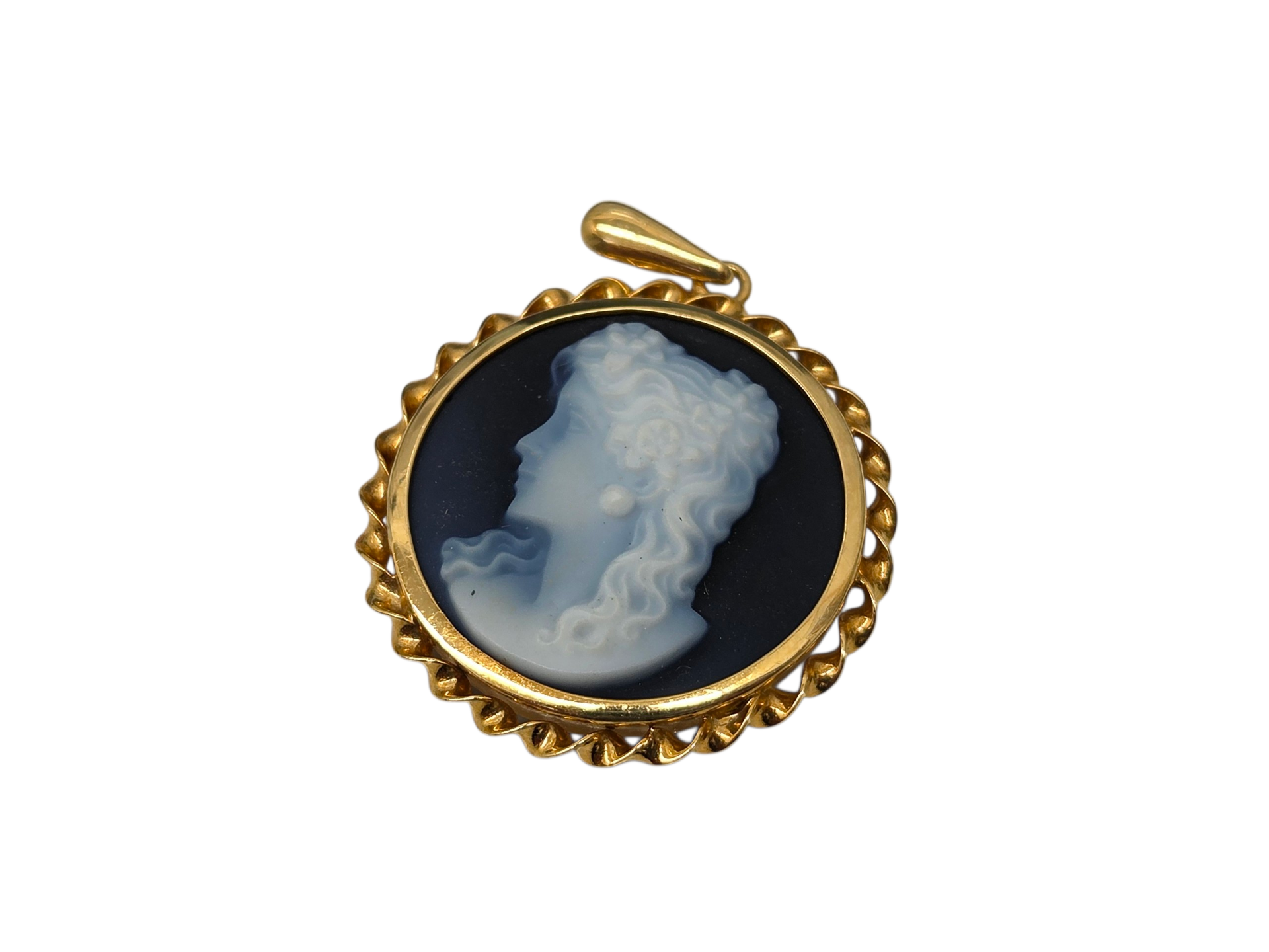 K18 カメオ ペンダントトップ