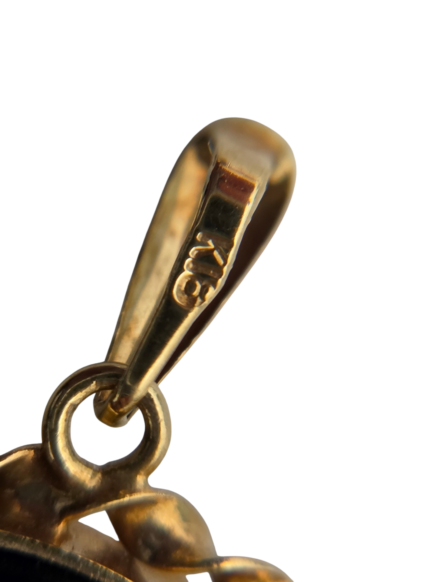 K18 カメオ ペンダントトップ 刻印