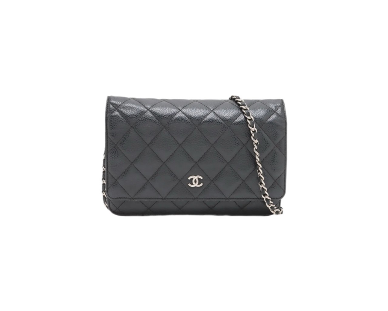 シャネル キャビアスキン チェーンウォレット