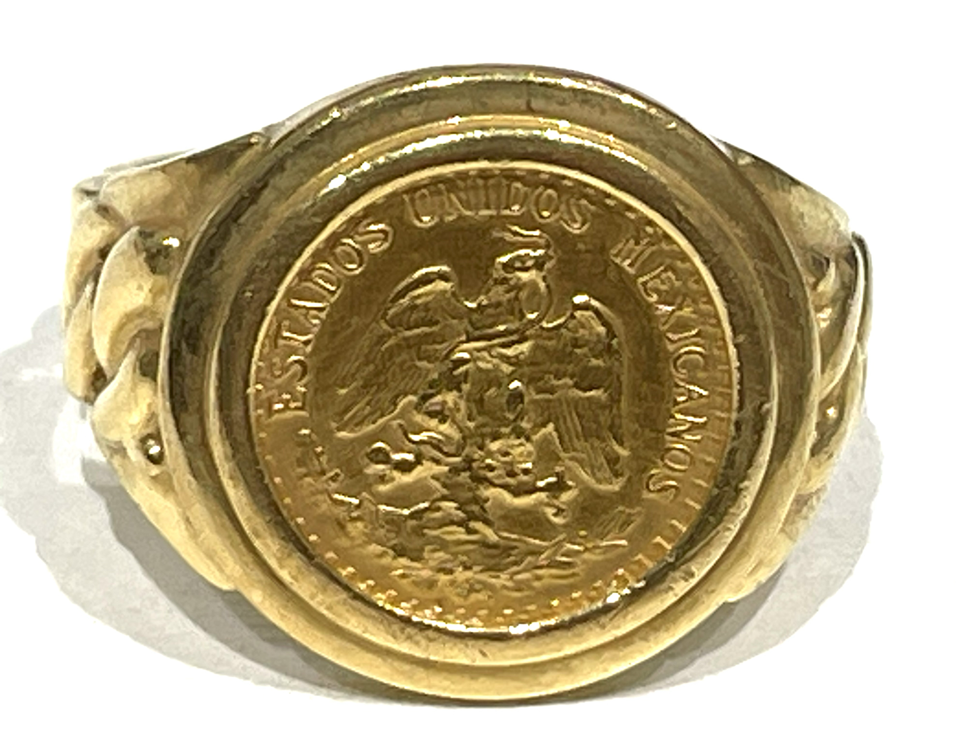 メキシコ金貨コインリング
