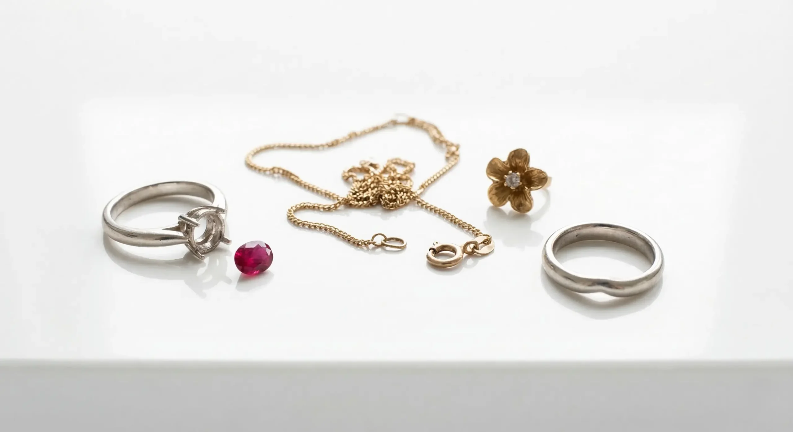 壊れている貴金属