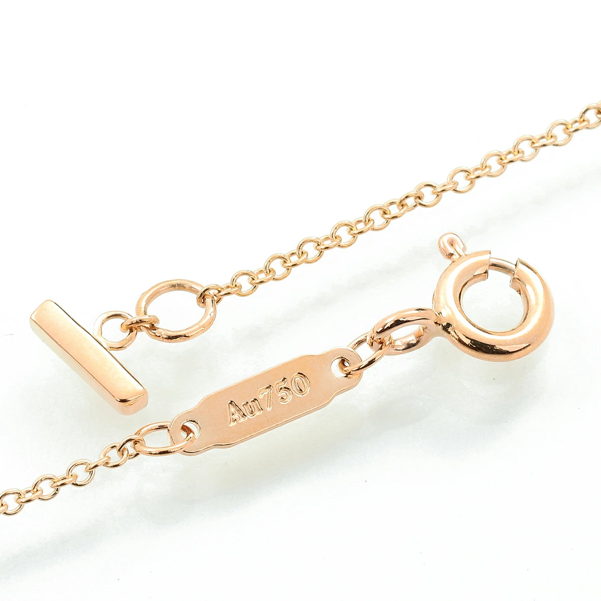 ティファニー Tスマイル ラージ ネックレス（Au750／K18ピンクゴールド）