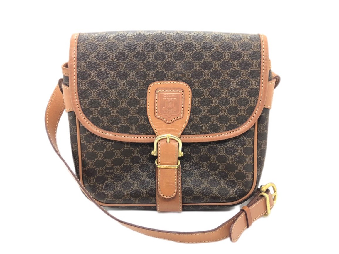 CELINE/セリーヌ マカダムショルダーバッグ