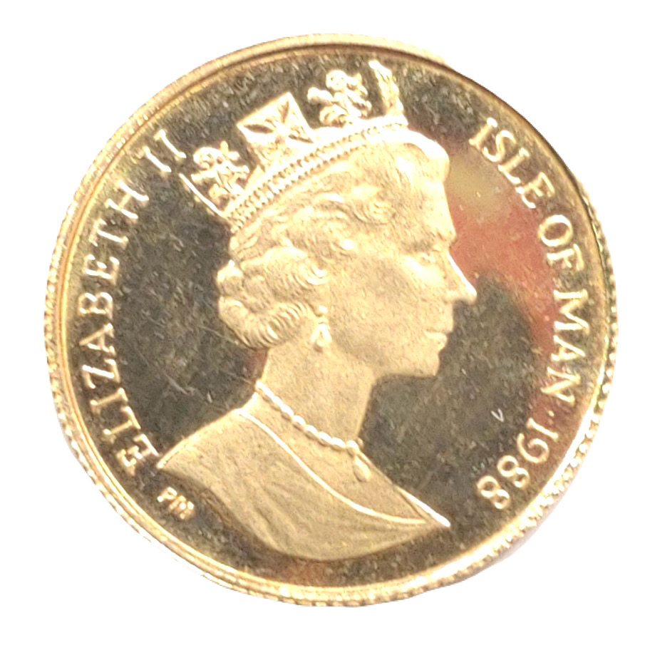 純金 マン島エンジェル金貨 1/20oz　1988年
