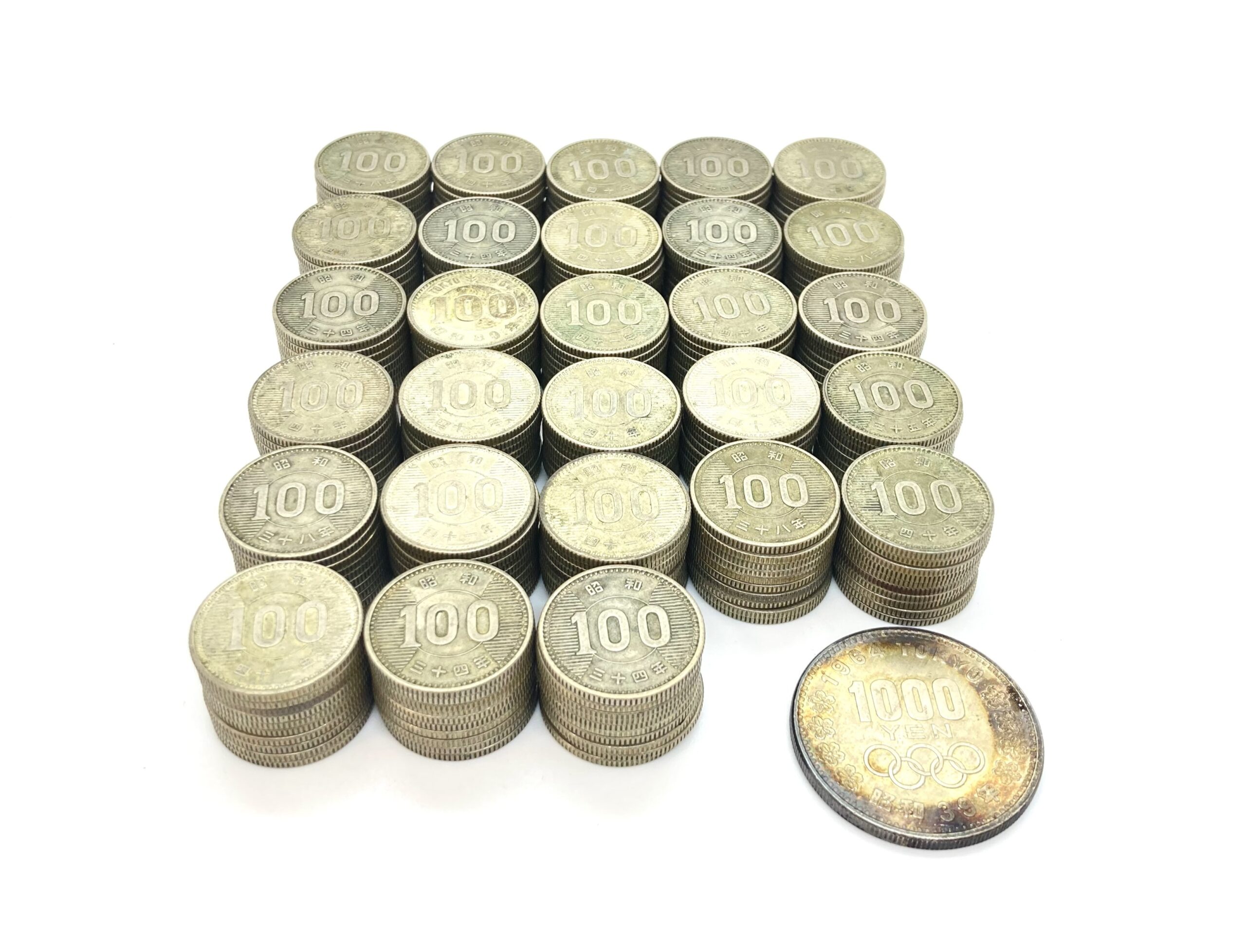 100円銀貨＆1,000円銀貨