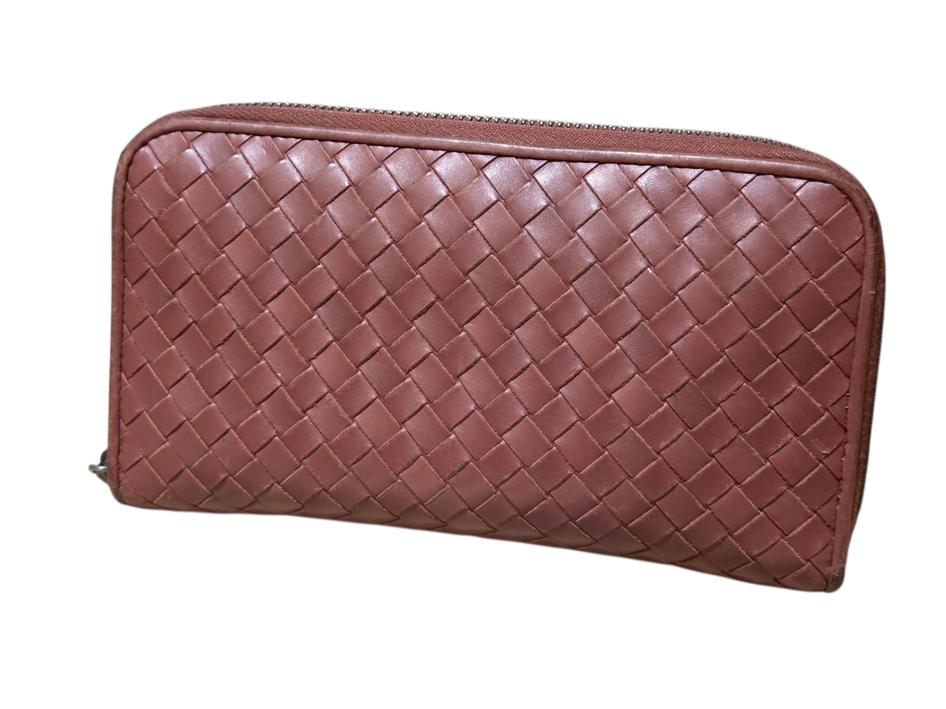 BOTTEGA VENETA/イントレチャート ラウンドファスナー 長財布