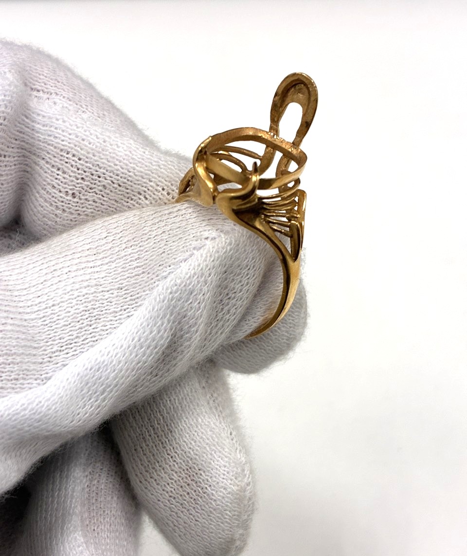 K18 リング 石取れ品