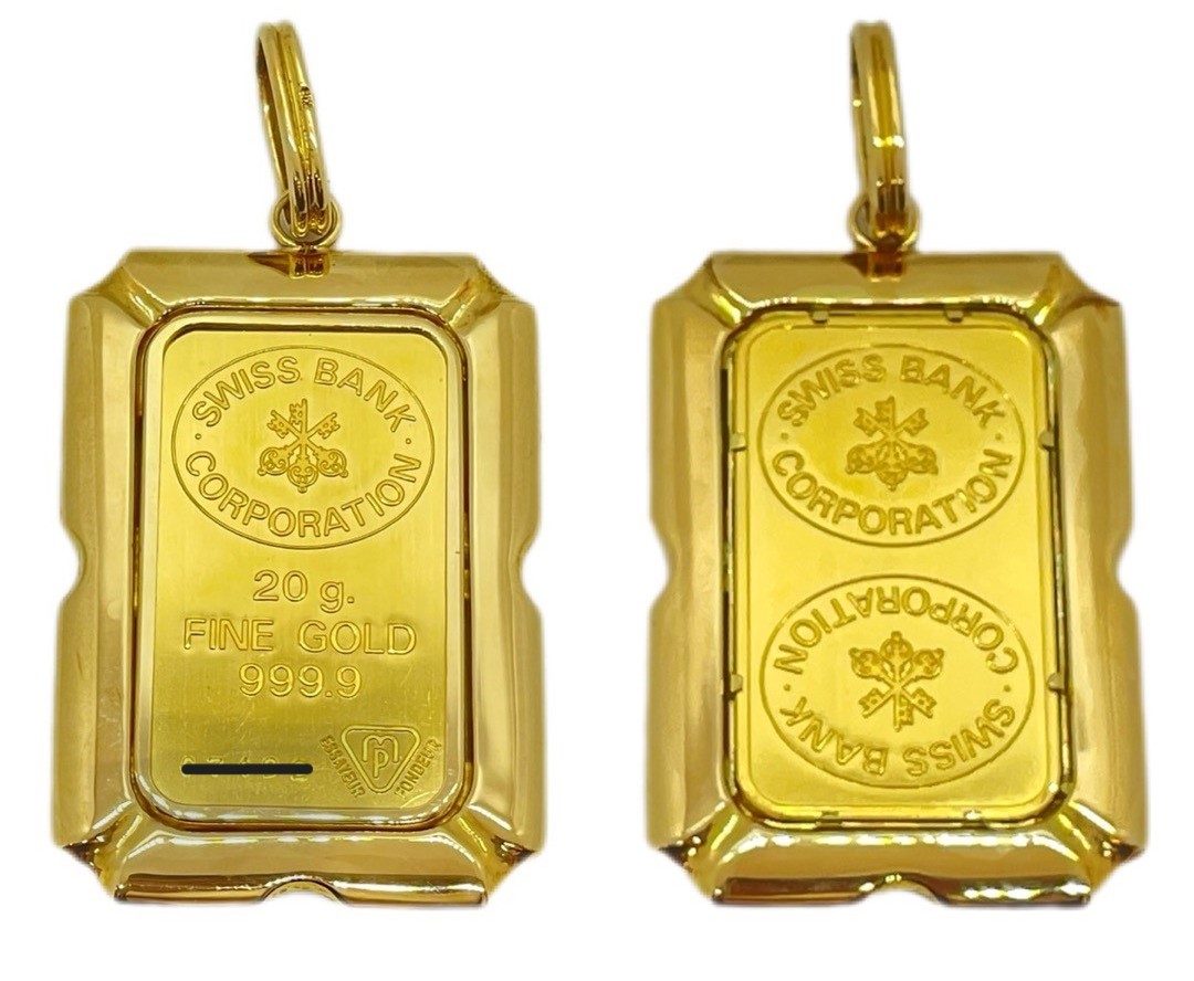 純金インゴットペンダントトップ