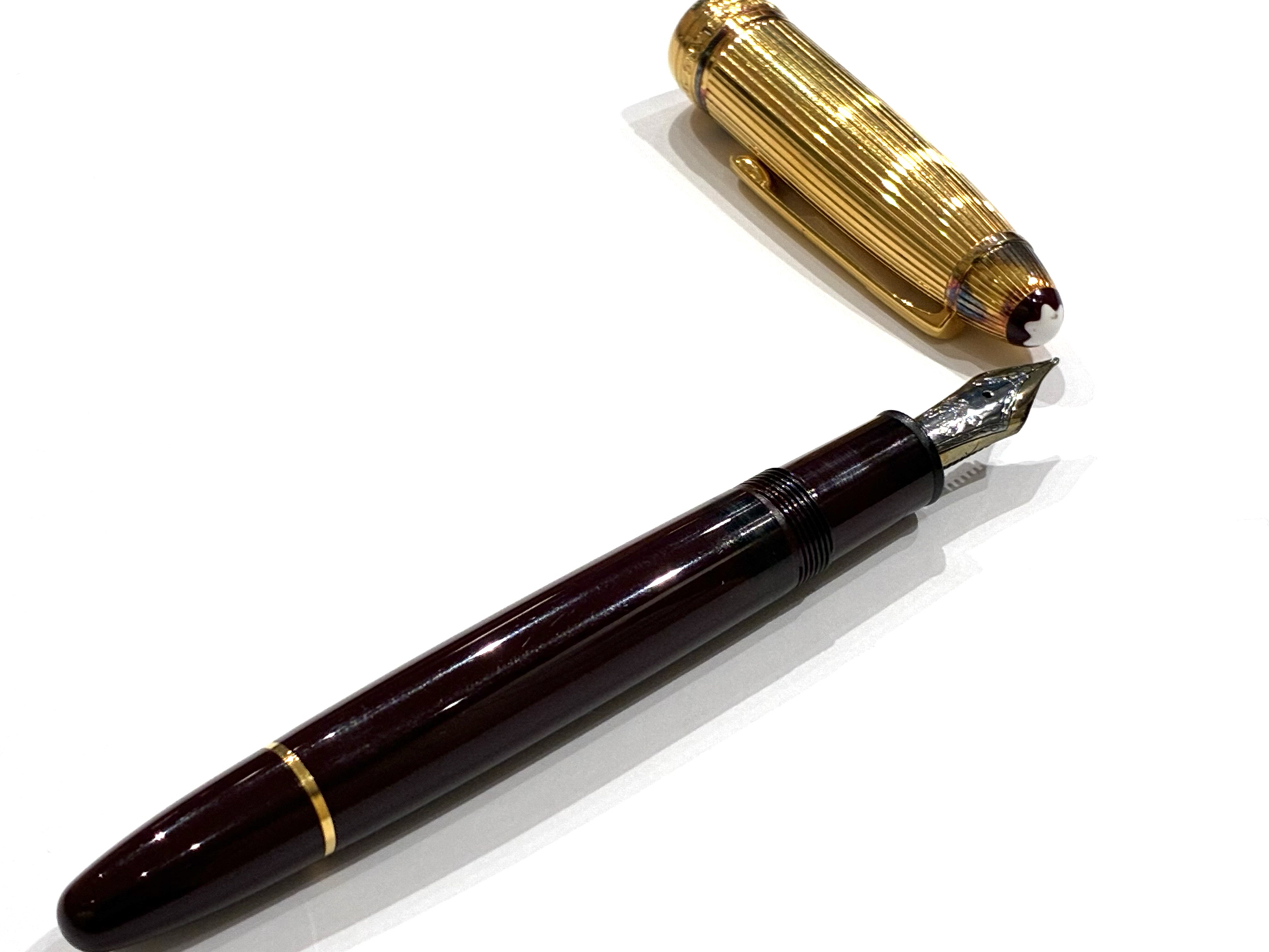 （筆記具）Mont Blanc　万年筆　ペン先18K　キャップ925　マイスターシュテック