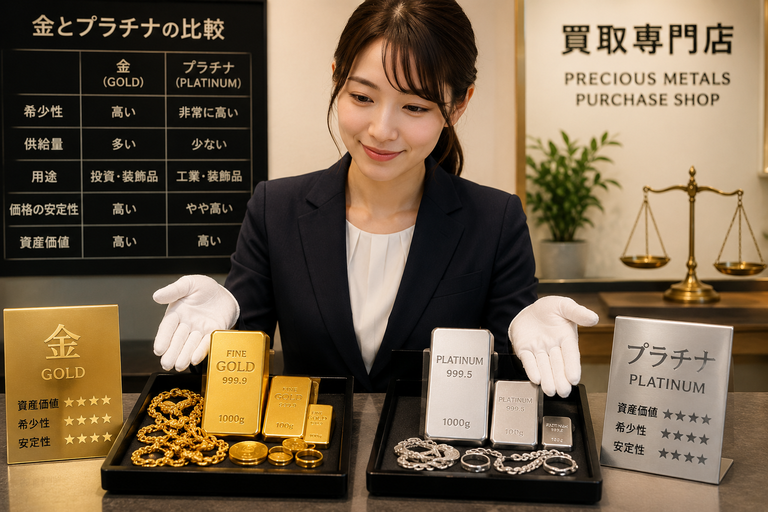 金とプラチナ比較で選ぶ資産価値と希少性の差