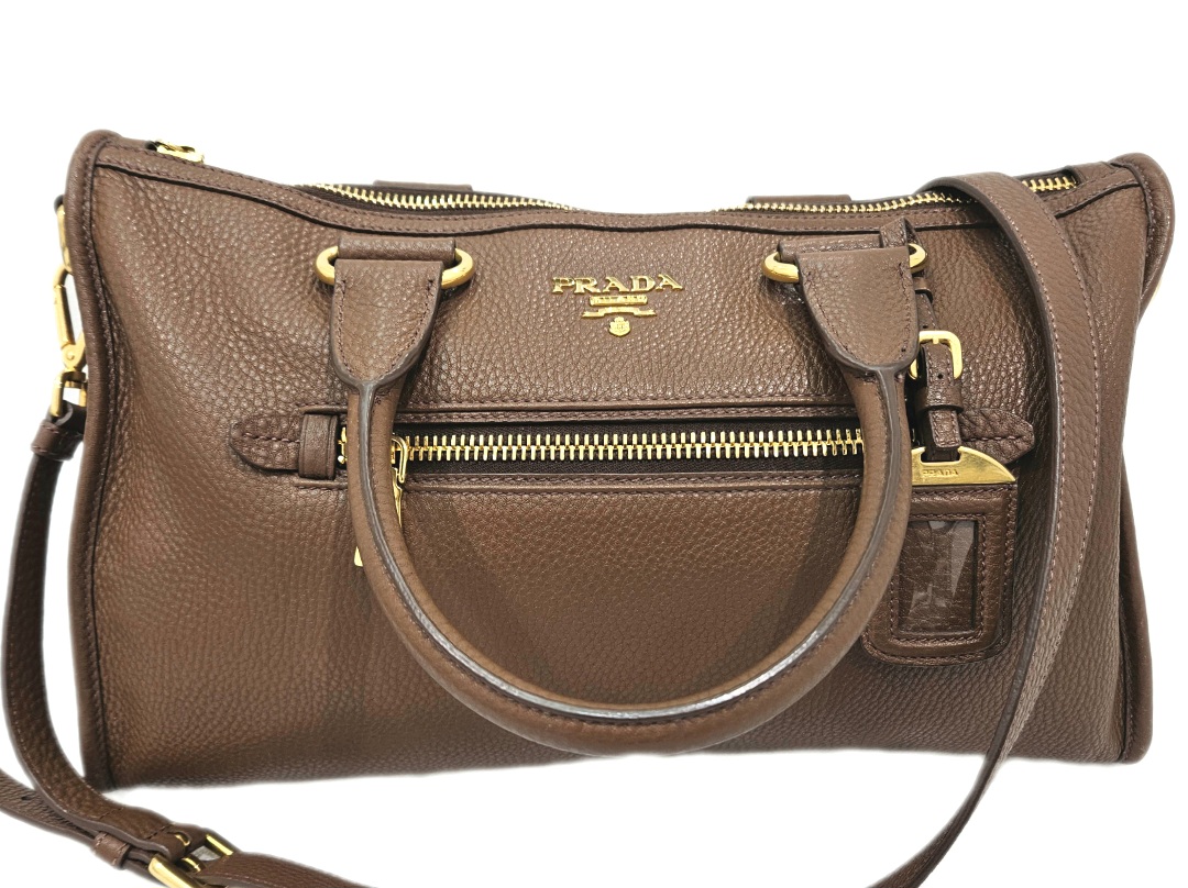 PRADA(プラダ)ヴィッテロダイノ 2WAYレザーハンドバック