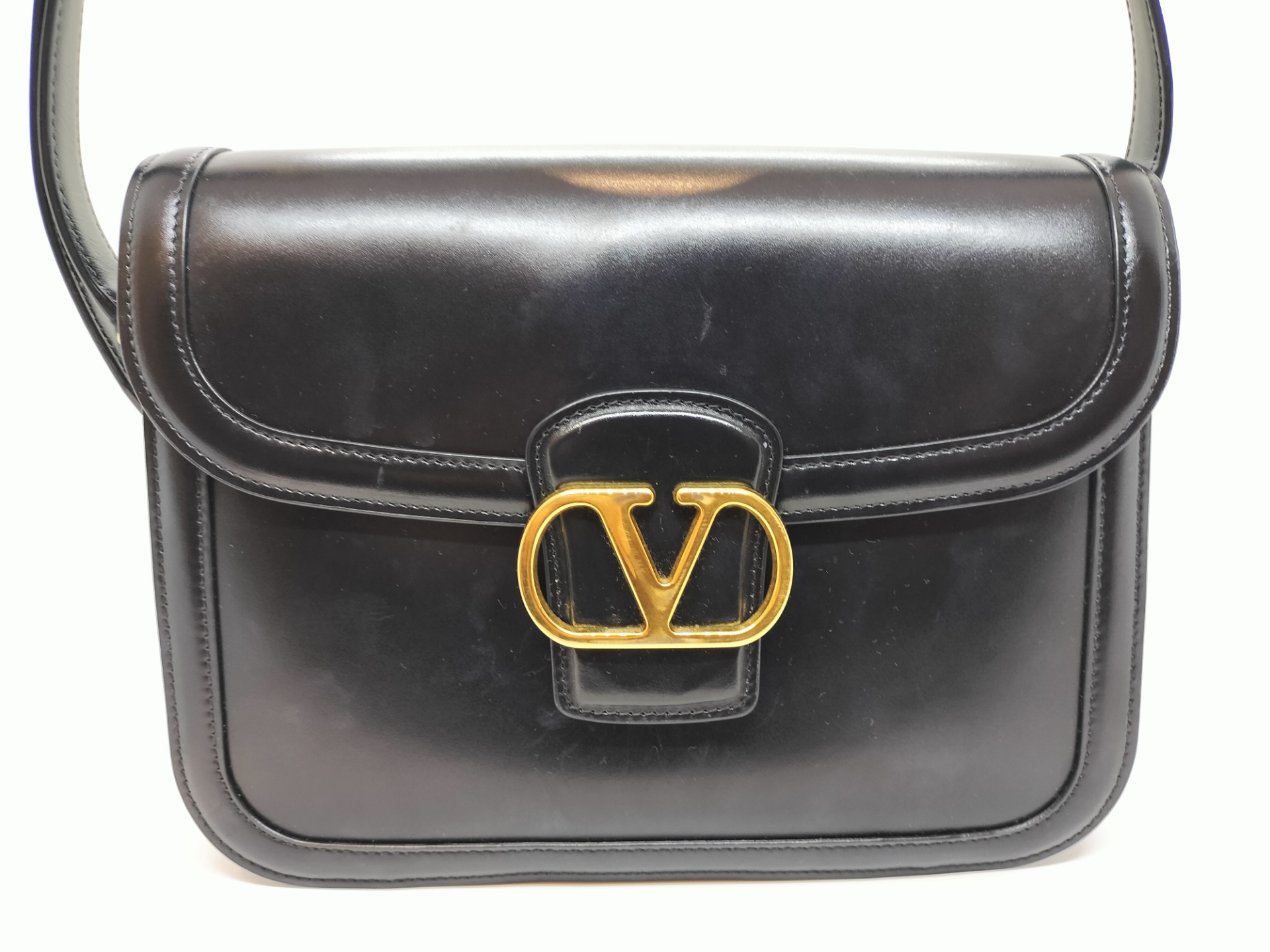 ヴァレンティノ　黒　レザーバッグ