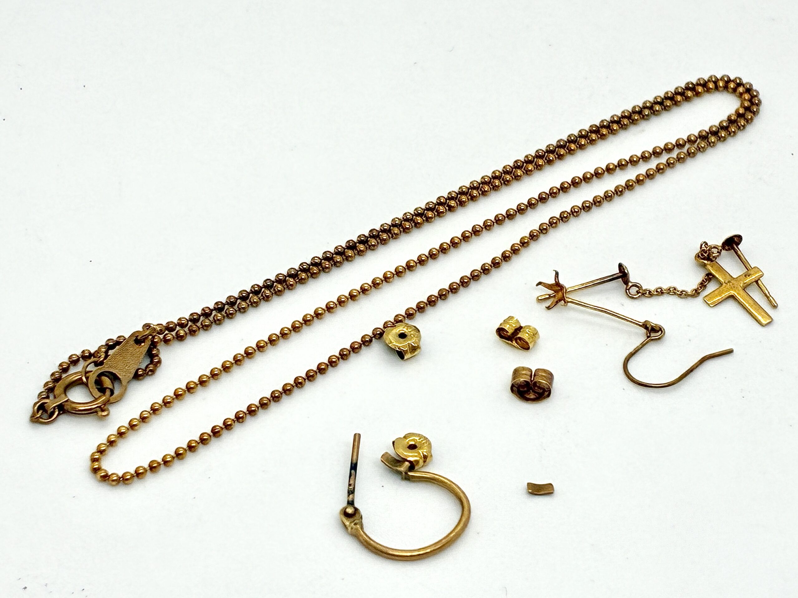 【K18ネックレス・ピアスをお買取しました】壊れた18金アクセサリーも査定可能｜買取専門いちふじ伊東ショッピングプラザデュオ店買取専門いちふじ伊東ショッピングプラザデュオ店【伊東市・東伊豆町・熱海市・近隣の市町村の皆さま、お買取りならいちふじデュオ伊東店へ】