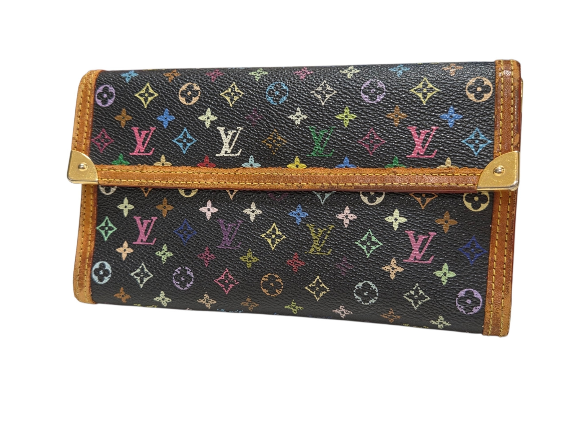 LOUIS VUITTON マルチカラー ポルトトレゾール・インターナショナル M92658