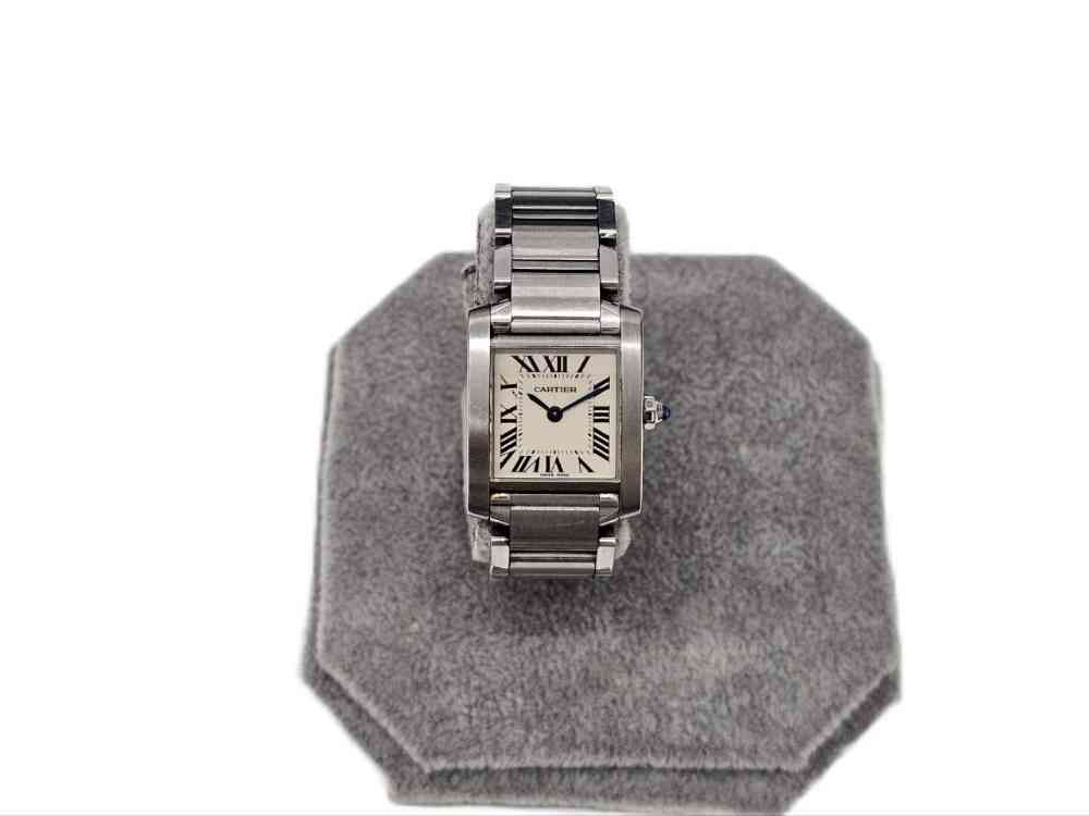 （カルティエ）Cartier　タンクフランセーズSM W51008Q3 SS　QZ　アイボリー文字盤