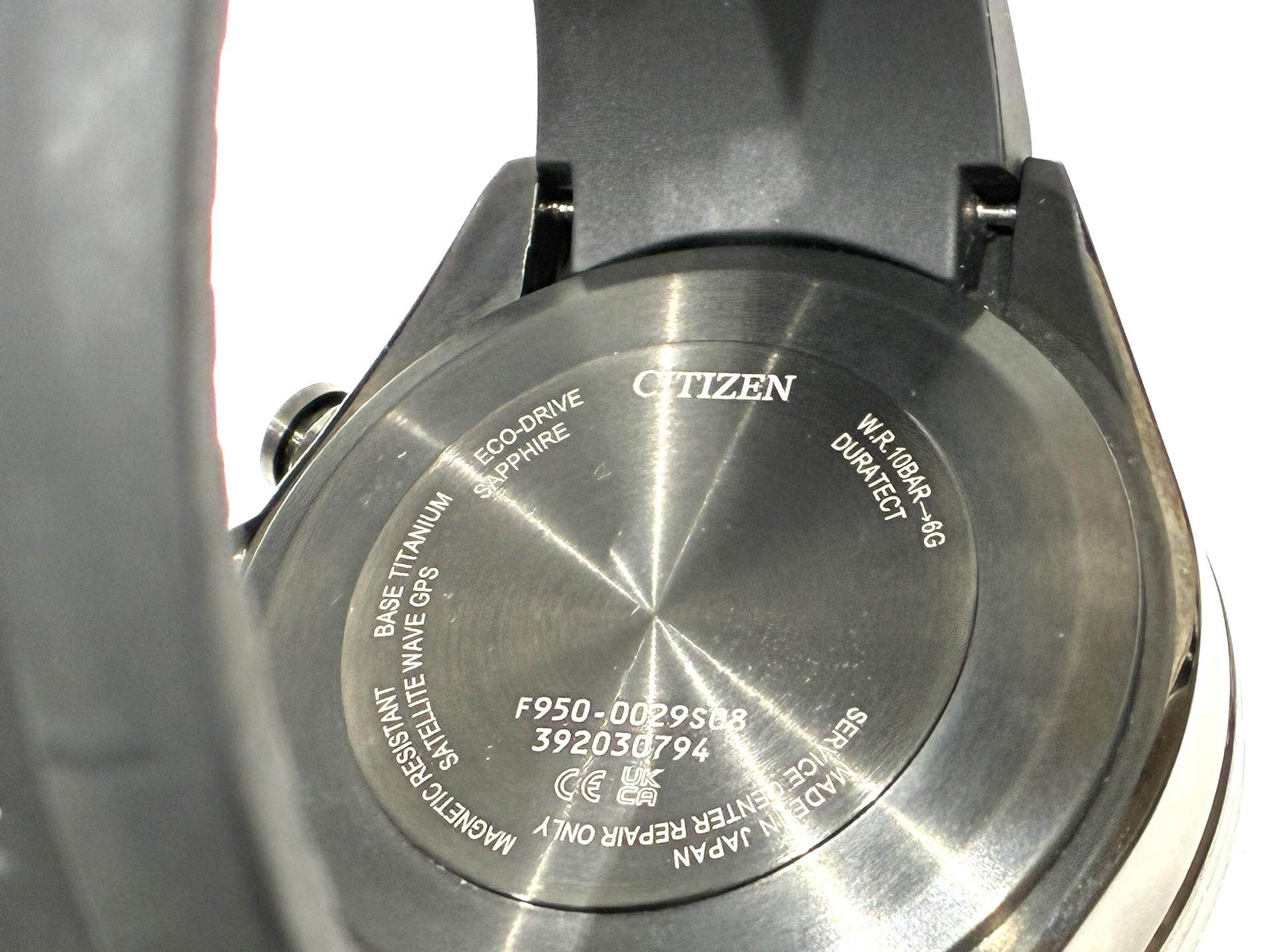 （シチズン）CITIZEN アテッサ TI TI×ラバー ソーラー グレー文字盤 稼働品　F950-0029S08