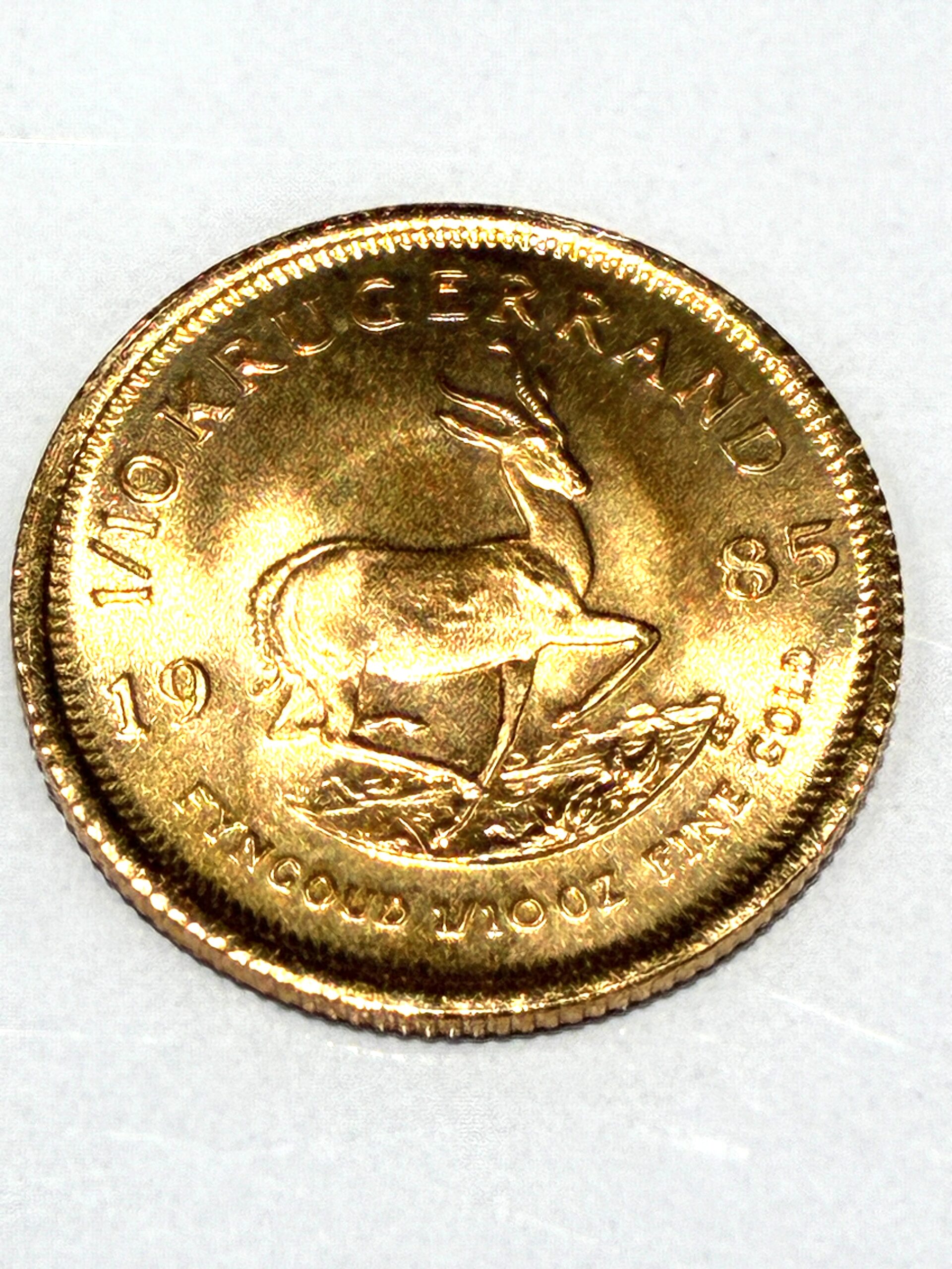 少額で持ちやすい地金型金貨！【クルーガーランド金貨1/10OZの魅力解説！】😊✨【瑞穂町・武蔵村山市・東大和市・青梅市・所沢市・入間市の お買取りならいちふじジョイフル本田瑞穂店へ】