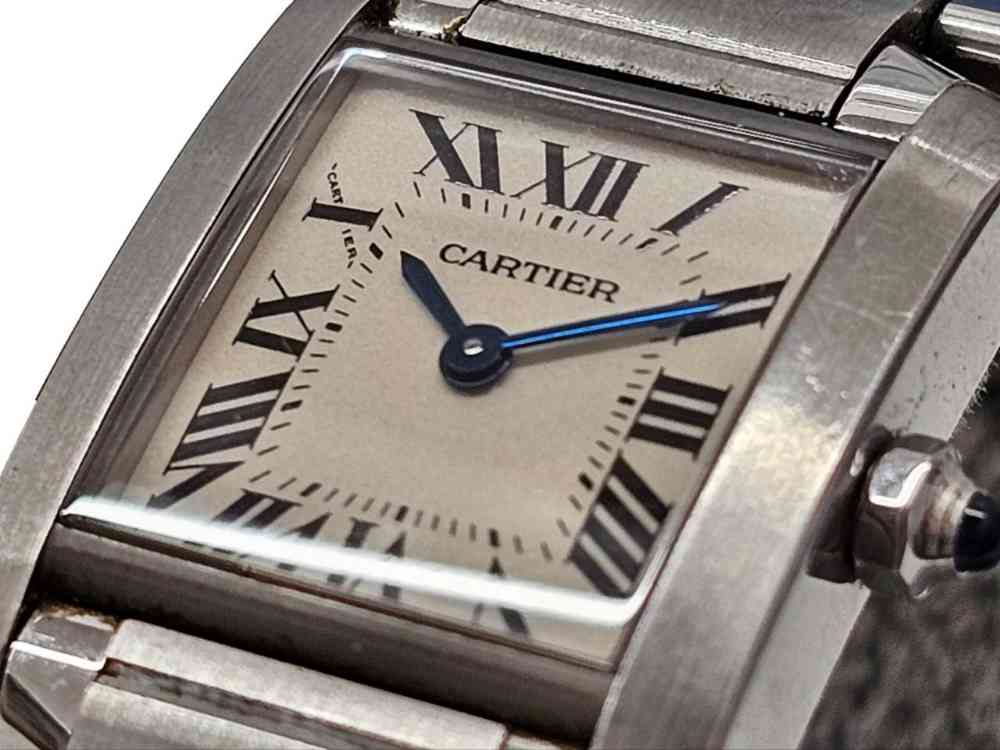 （カルティエ）Cartier　タンクフランセーズSM W51008Q3 SS　QZ　アイボリー文字盤　②