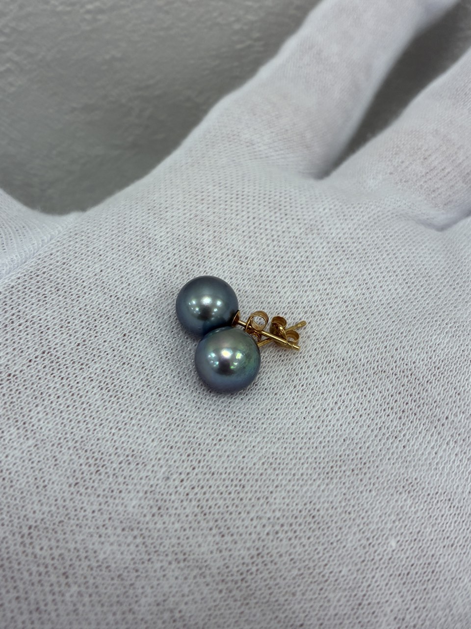 K18 パール付きピアス