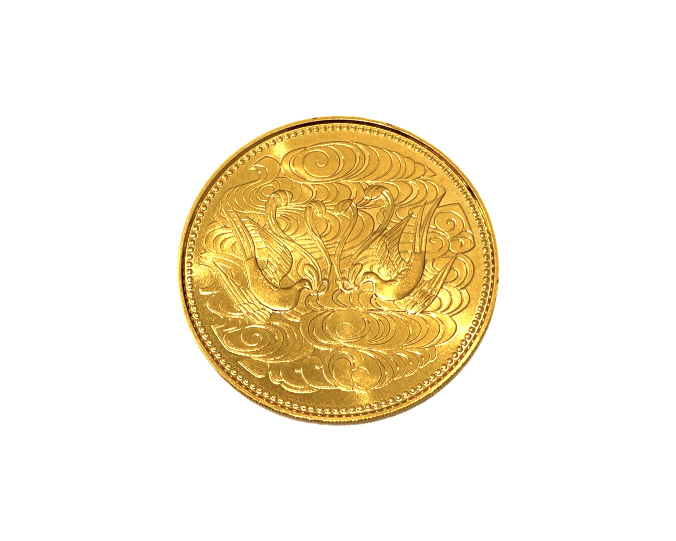 天皇陛下御在位60年記念10万円金貨