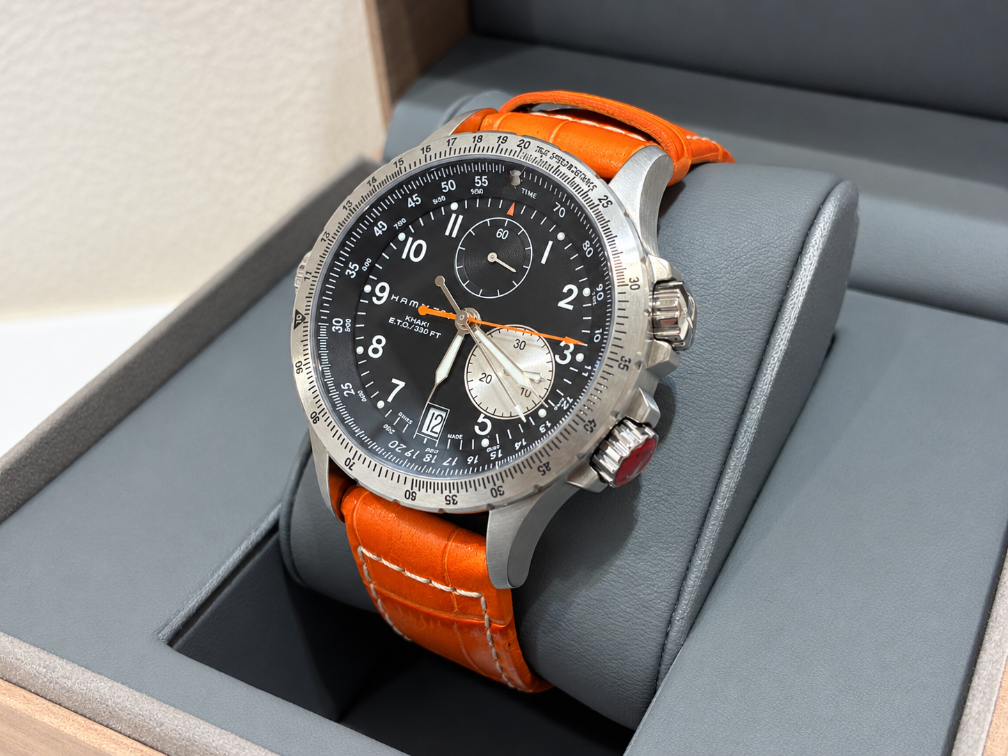 「この時計、何の目盛り？」航空時計ならではの機能が面白い。ハミルトン カーキ アビエーション ETOをお買取りしました　【田原・豊橋・豊川の買取りはいちふじパオ田原店へ💗】