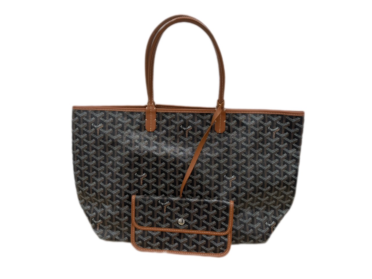 GOYARD ゴヤール サンルイPMと付属ポーチの正面画像