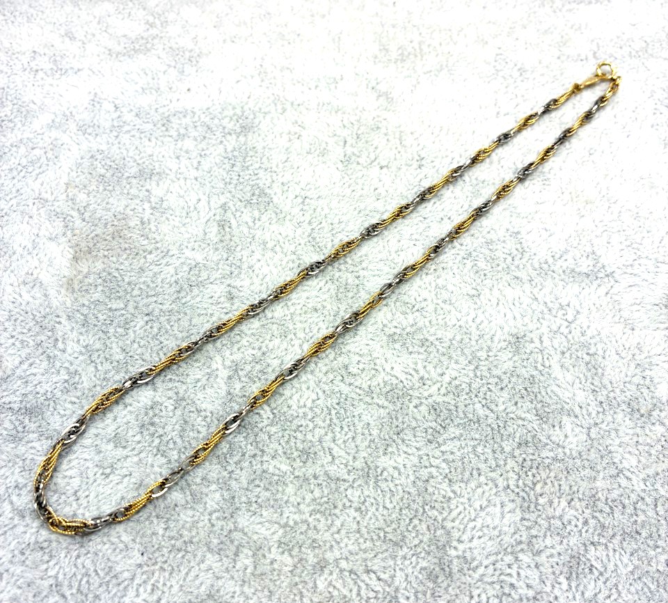 K18 Pt850 コンビ ネックレス