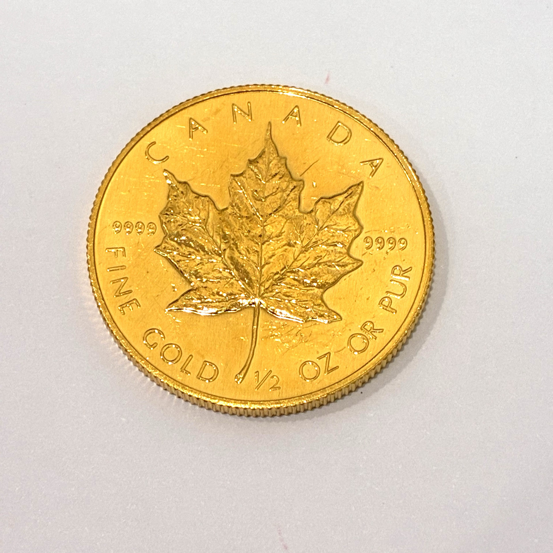 純金 メイプルリーフ金貨