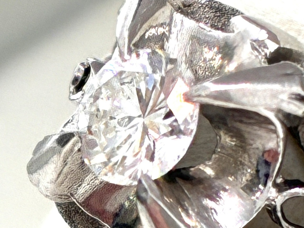 Pt900 ダイヤモンド0.21ct付きリング