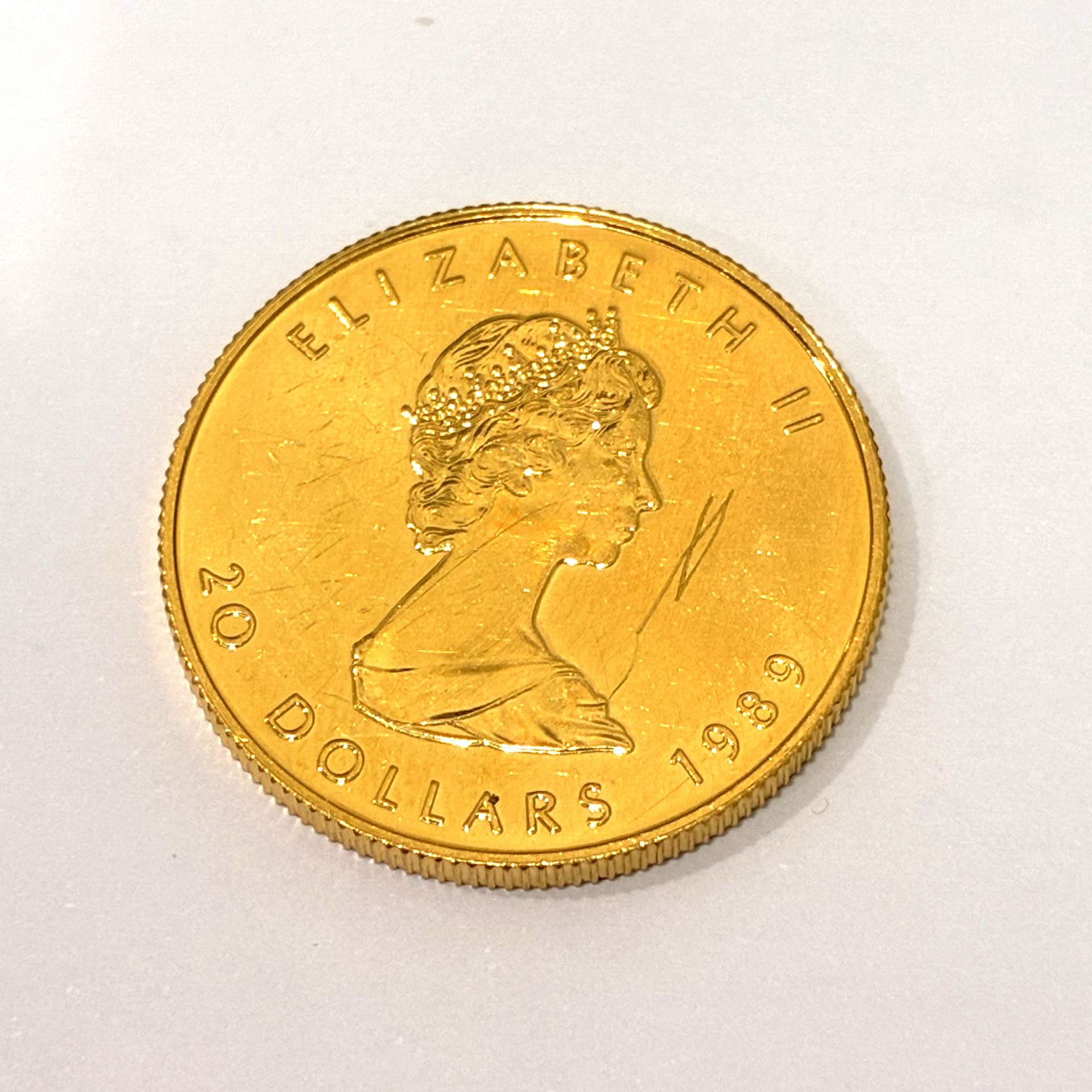 純金 メイプルリーフ金貨