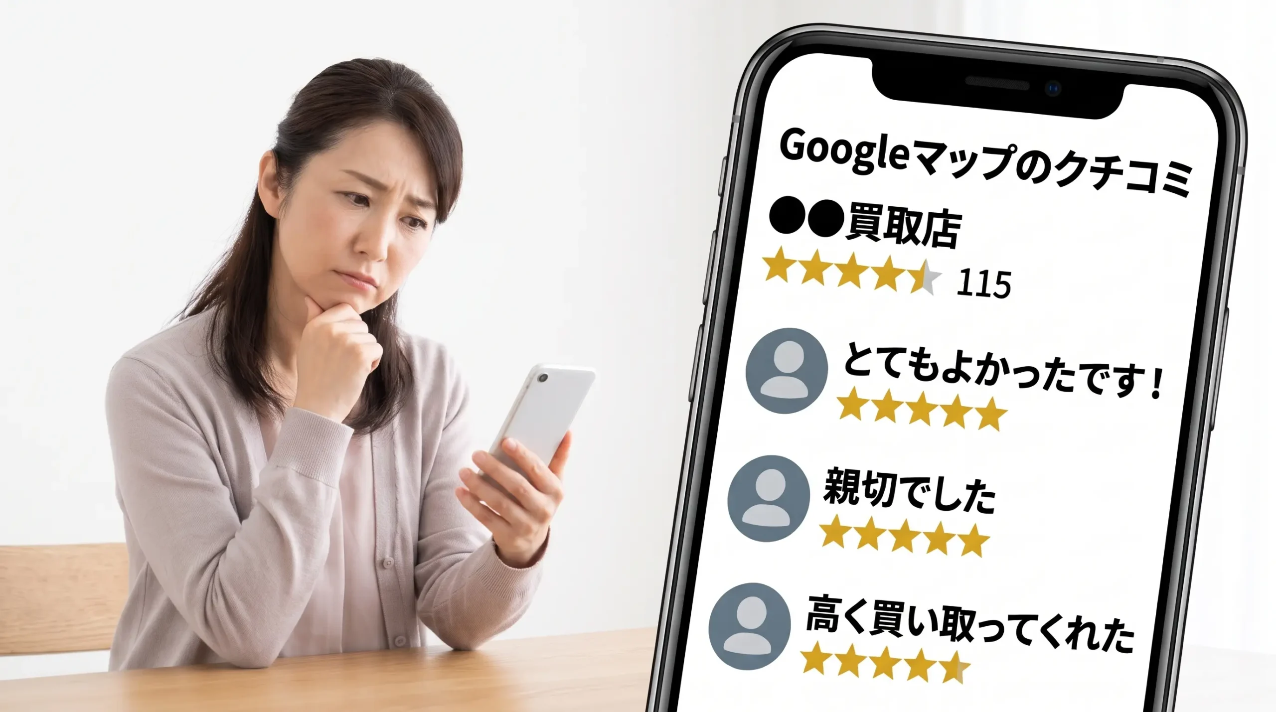 買取店のGoogle口コミは信用して大丈夫？後悔しない店選びのための見極めポイント！｜いちふじピアゴ袋井店